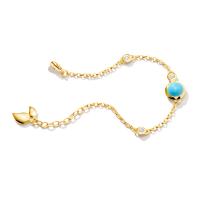 BOUTON Armband Mini Chain 'Turquoise' small/medium