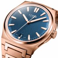 Antarctique Mount Erebus Deep Blue Full Rose Gold