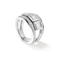 CURRICULUM VITAE 3 Ring mit Diamant Pavé medium