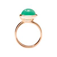 BOUTON Ring large Chrysoprase