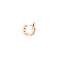 SIGNATURE Hoop Ohrringe small mit Diamant Pavé  18 K Roségold