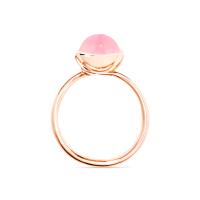 BOUTON Ring small Chalcedony pink