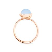 BOUTON Ring small Blauer Chalcedon