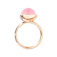 BOUTON Ring large pinker Chalcedon