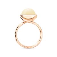 BOUTON Ring large sand Mondstein