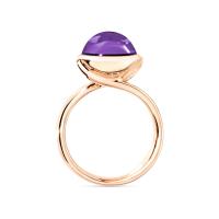 BOUTON Ring large Amethyst