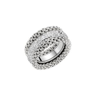 Bubble Ring mit Pavé-Diamanten