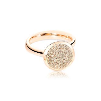 BOUTON Ring large mit Diamant Pavé 