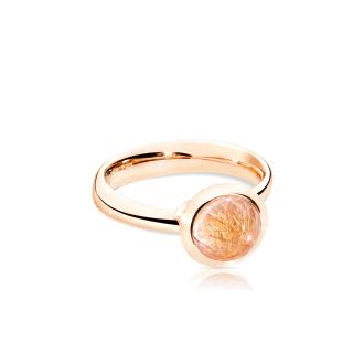 BOUTON Ring small Rutilquarz