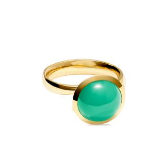 BOUTON Ring large Chrysoprase