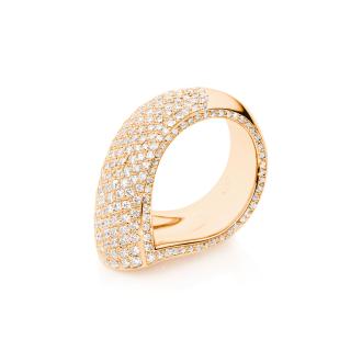 SIGNATURE Ring Drop mit Diamant Pavé