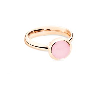 BOUTON Ring small Chalcedony pink