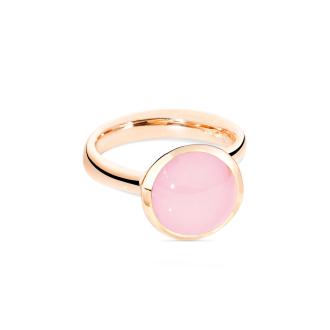 BOUTON Ring large pinker Chalcedon