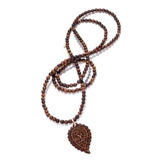 INDIA Snakewood Leaf Necklace