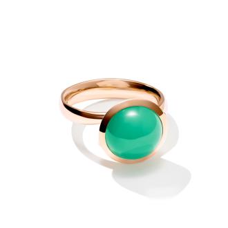 BOUTON Ring large Chrysoprase