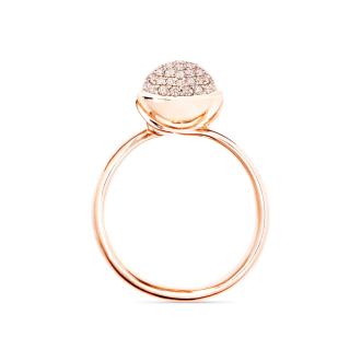 BOUTON Ring small mit Diamant Pavé 