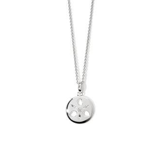 SAND DOLLAR Anhänger small 18 K Weißgold