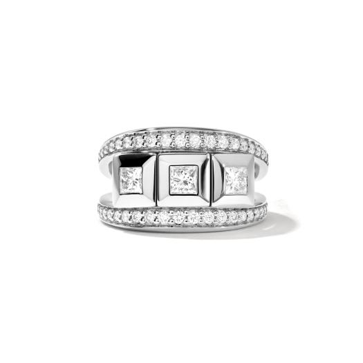 Tamara Comolli - CURRICULUM VITAE 3 Ring mit Diamant Pavé medium