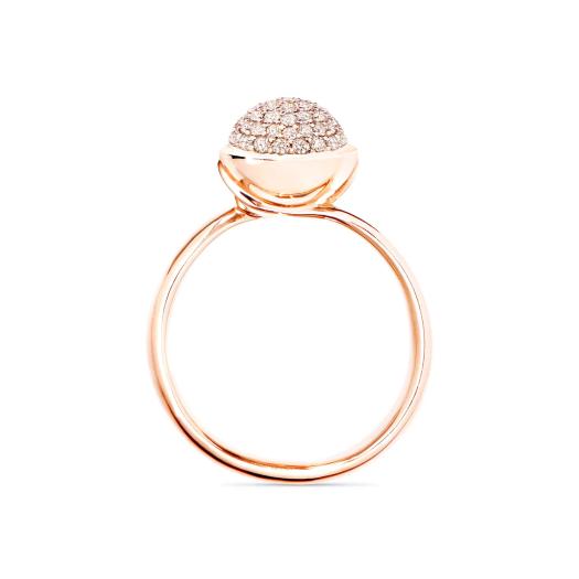 Tamara Comolli - BOUTON Ring small mit Diamant Pavé 