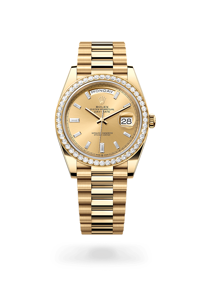 Rolex Day-Date 40 M228348RBR-0002 Herrenuhr - Oyster, 40 mm, Gelbgold mit Diamanten 